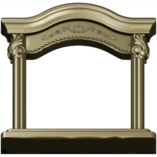 Baroque Arched Frame STL - 3D model for CNC router