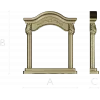 Baroque Arched Frame STL - 3D model for CNC router