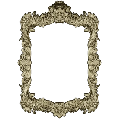 Baroque Rococo Frame STL for CNC Milling