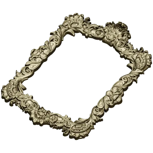 Baroque Rococo Frame STL for CNC Milling