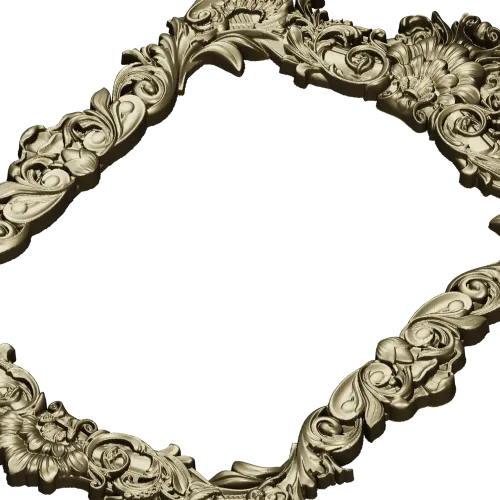 Baroque Rococo Frame STL for CNC Milling