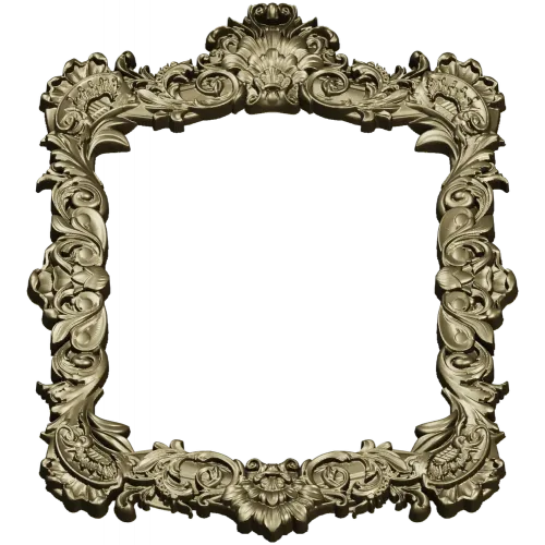 Baroque Rococo Frame STL for CNC Milling