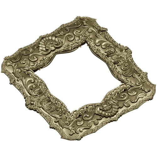 Baroque Shell Frame STL for CNC Carving