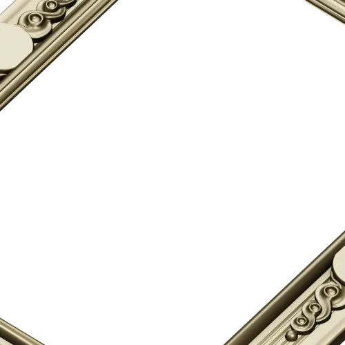 Baroque Corner Frame 3D model STL for CNC milling