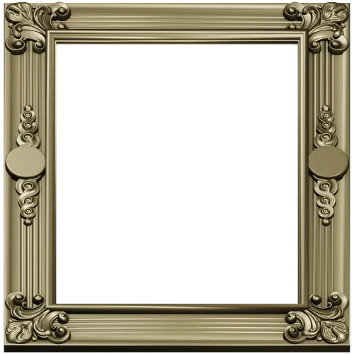 Baroque Corner Frame 3D model STL for CNC milling
