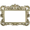 Baroque rectangular frame STL - ornate 3D model for CNC