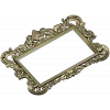 Baroque rectangular frame STL - ornate 3D model for CNC