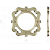 Rococo Round Frame STL for CNC - Baroque Medallion 3D Model