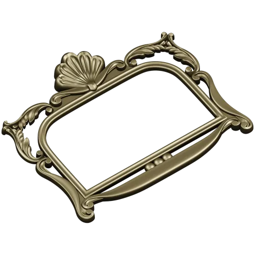 Ornate Seashell Rococo Frame STL for CNC
