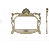 Ornate Seashell Rococo Frame STL for CNC