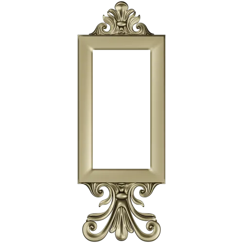Baroque Rectangular Frame STL for CNC