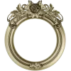 Ornate Round Floral Frame - STL 3D Model for CNC