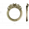 Ornate Round Floral Frame - STL 3D Model for CNC