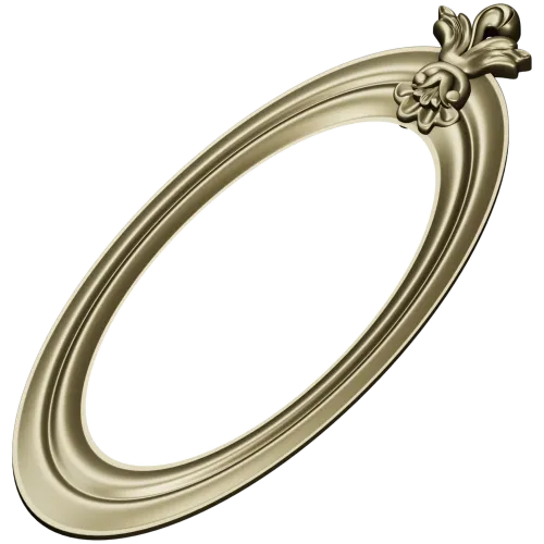 Baroque Oval Frame STL for CNC