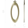 Baroque Oval Frame STL for CNC