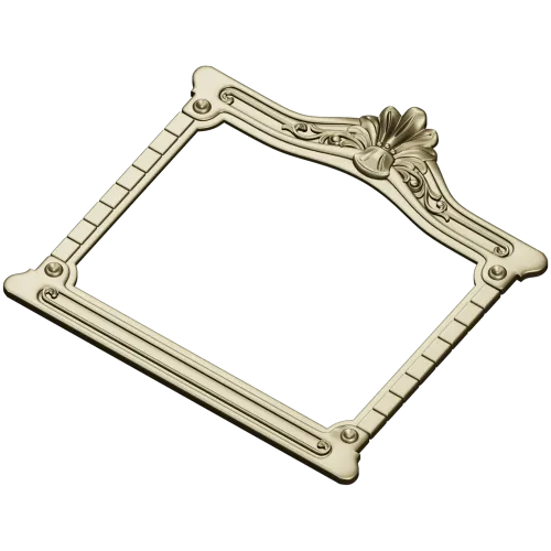 Regal Shell Ornate Frame - STL 3D model for CNC
