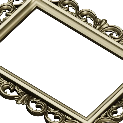 Рокайльная резная рама - 3D модель STL для ЧПУ