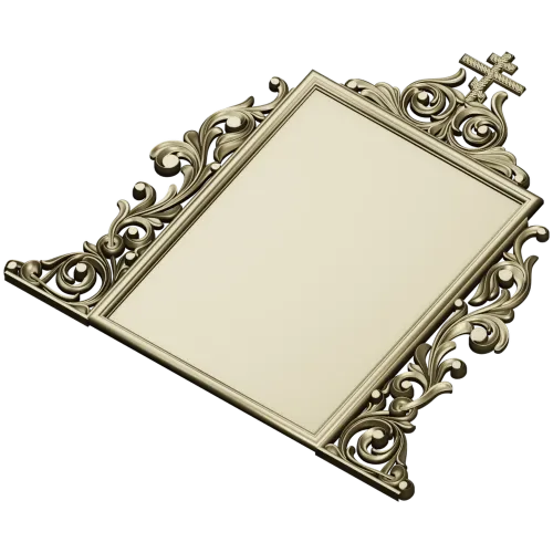 Ornate Orthodox Icon Frame STL for CNC milling