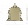 Ornate Orthodox Icon Frame STL for CNC milling
