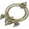Ornate Round Frame STL for CNC