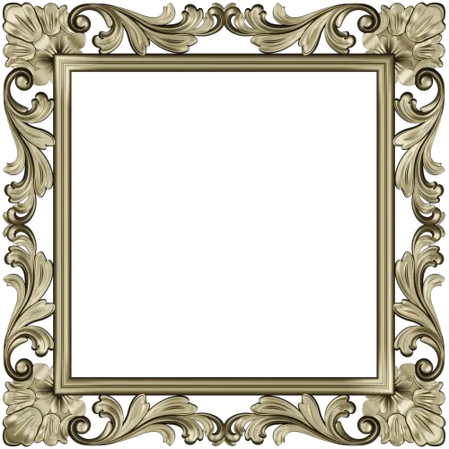Ornate Acanthus Square Frame STL for CNC