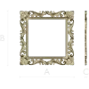 Ornate Acanthus Square Frame STL for CNC