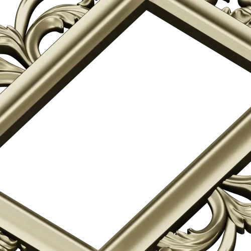 Ornate Rococo Acanthus Frame STL - 3D model for CNC