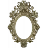 Baroque Oval Frame 3D STL Model for CNC Milling