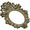 Baroque Oval Frame 3D STL Model for CNC Milling