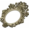 Baroque Oval Frame 3D STL Model for CNC Milling