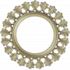 Acanthus Sunburst Round Frame STL 3D Model for CNC