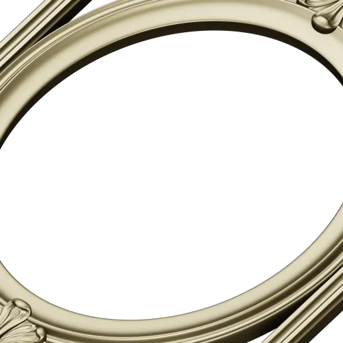 Rococo Oval Decorative Frame STL for CNC