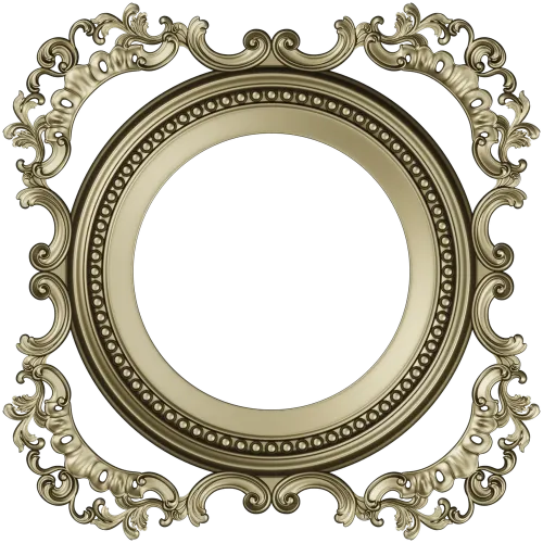 Baroque Round-in-Square Frame STL for CNC