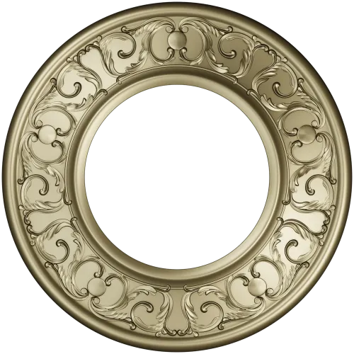 Ornate Round Frame STL for CNC