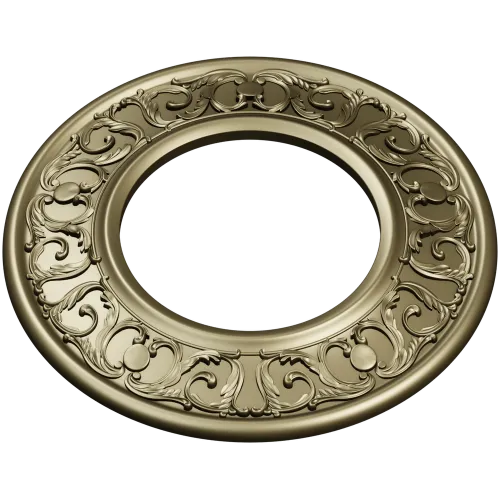 Ornate Round Frame STL for CNC
