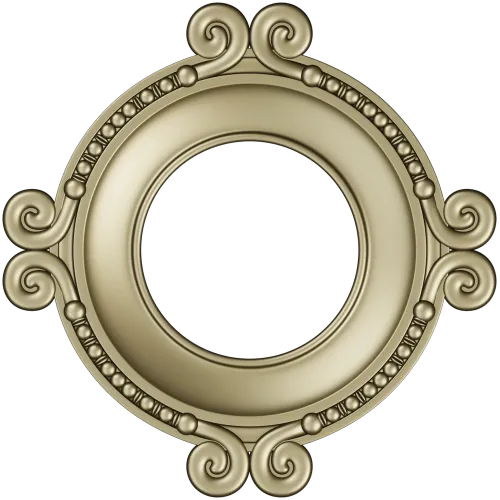 Ornate Round Frame STL for CNC