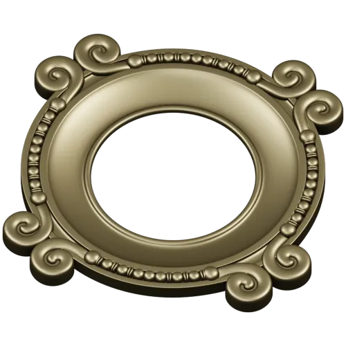 Ornate Round Frame STL for CNC