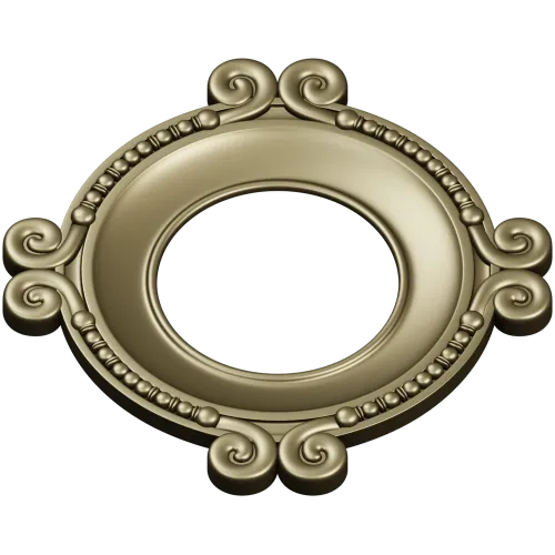Ornate Round Frame STL for CNC