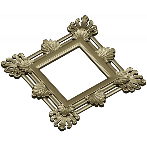 Ornate Acanthus Square Frame - STL 3D Model for CNC