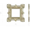 Ornate Acanthus Square Frame - STL 3D Model for CNC