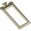 Ornamental Rectangular Frame STL - 3D model for CNC milling