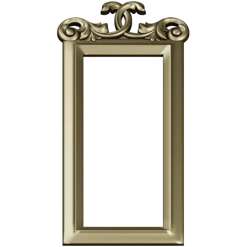 Ornamental Rectangular Frame STL - 3D model for CNC milling