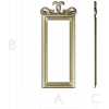 Ornamental Rectangular Frame STL - 3D model for CNC milling