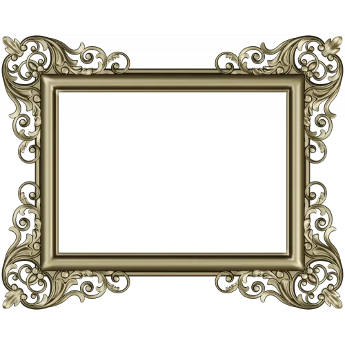Baroque Corner Frame STL - 3D Model for CNC Router