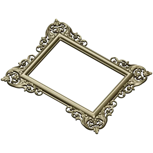 Baroque Corner Frame STL - 3D Model for CNC Router