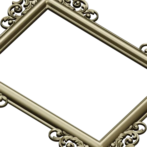 Baroque Corner Frame STL - 3D Model for CNC Router