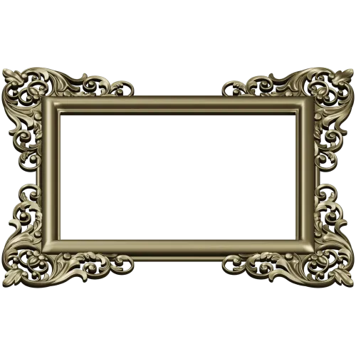 Baroque Corner Frame STL - 3D Model for CNC Router
