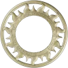 Solar Flame Ring - round decorative frame STL for CNC