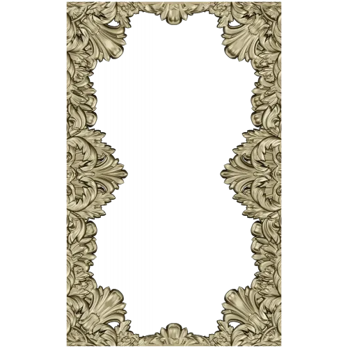 Regal Acanthus Baroque Frame STL for CNC