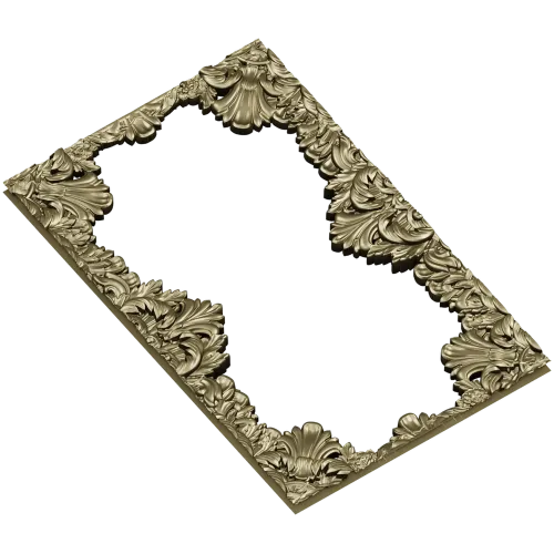Regal Acanthus Baroque Frame STL for CNC